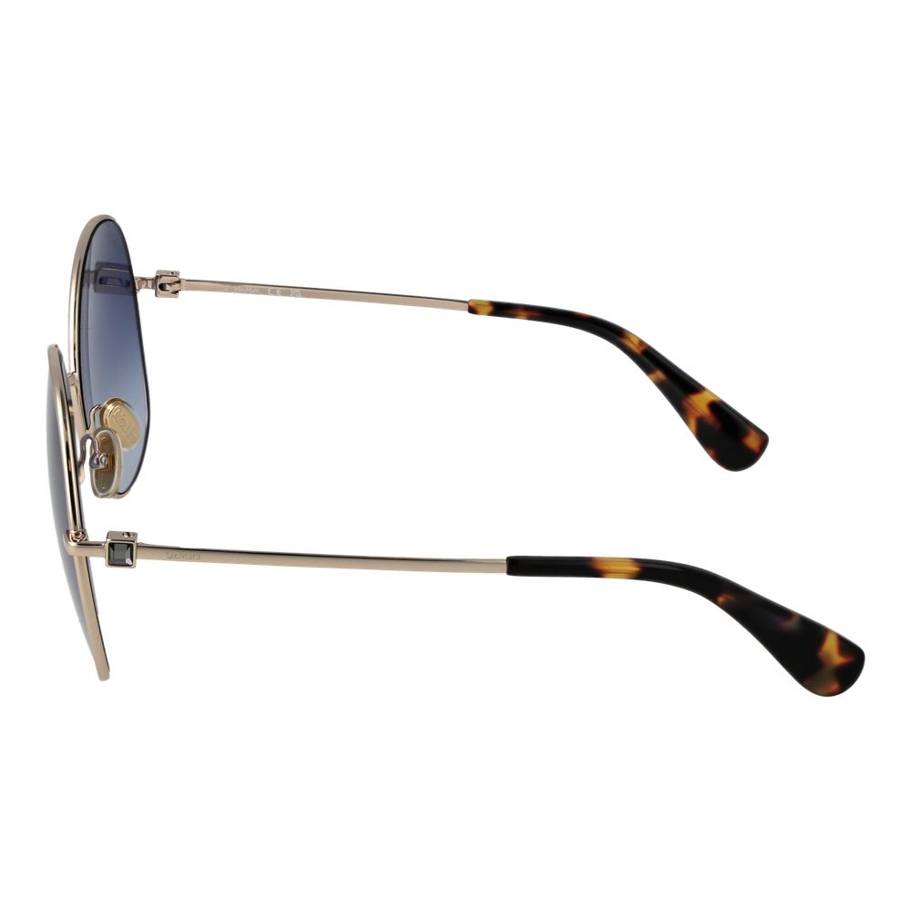 Max Mara Sonnenbrille aus goldfarbenem Metall