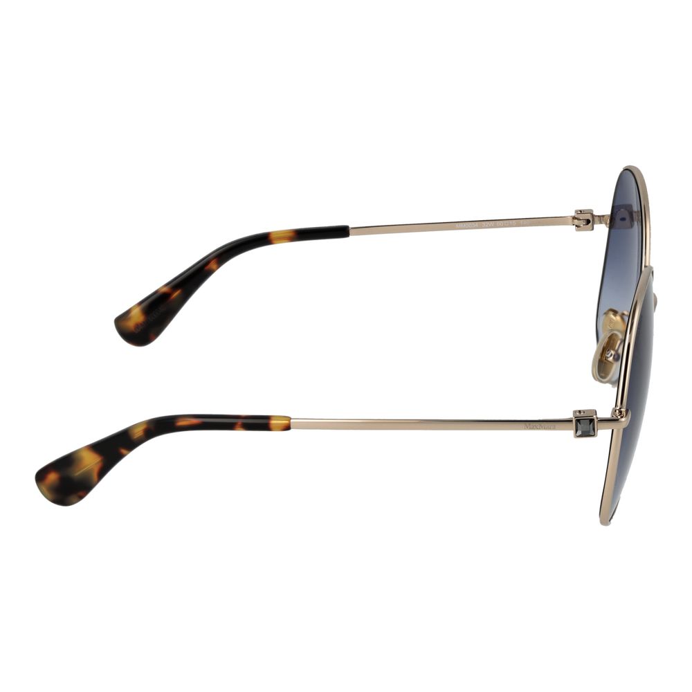Max Mara Sonnenbrille aus goldfarbenem Metall