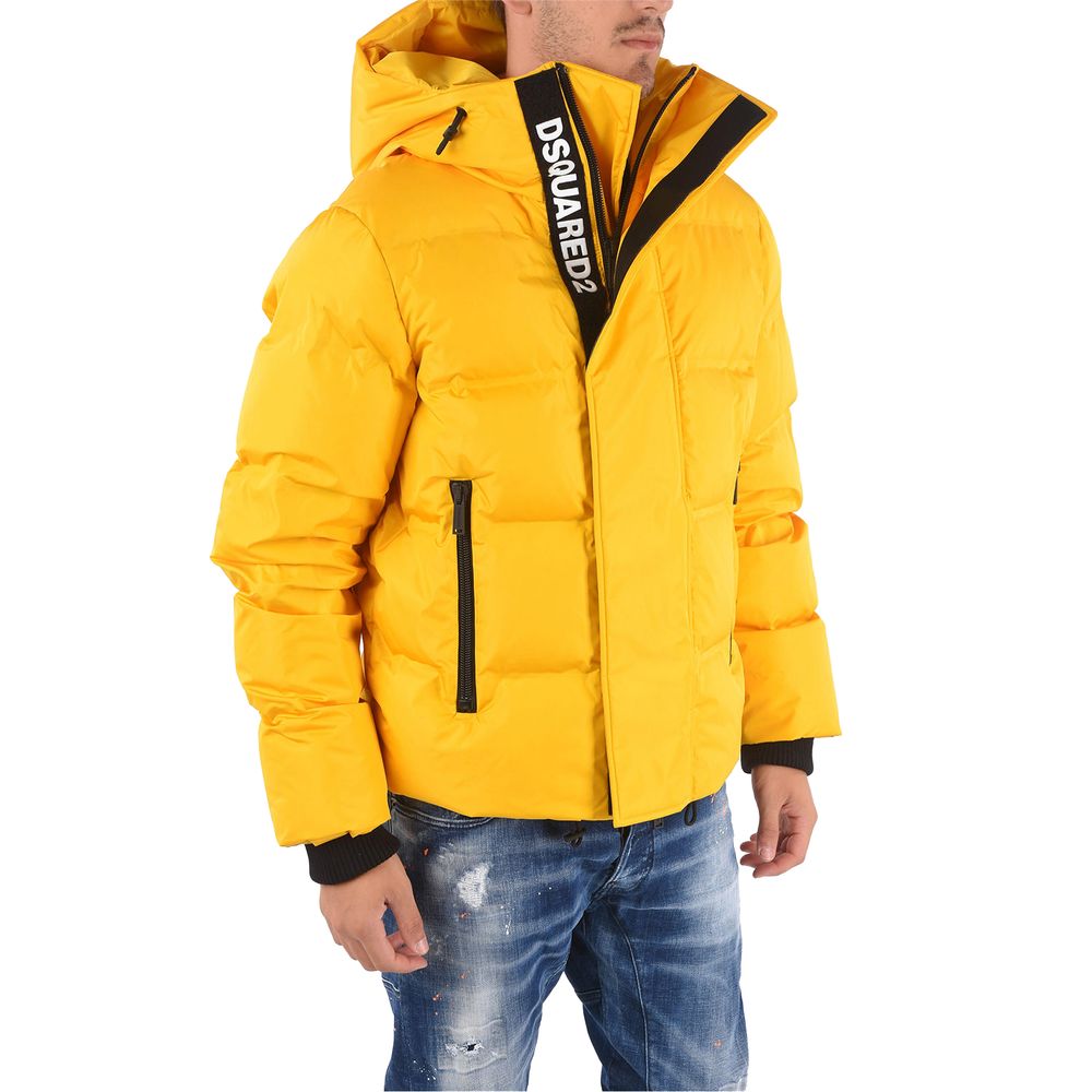 Dsquared² Gelbe Nylon-Daunenjacke für Herren
