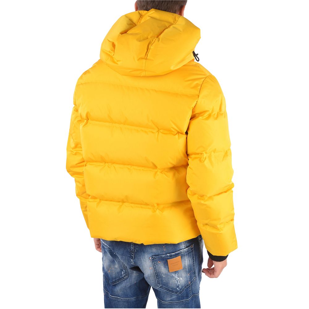 Dsquared² Gelbe Nylon-Daunenjacke für Herren