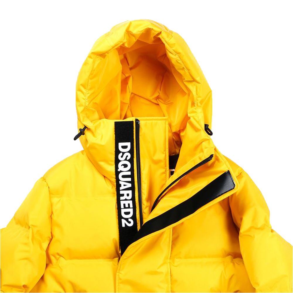 Dsquared² Gelbe Nylon-Daunenjacke für Herren