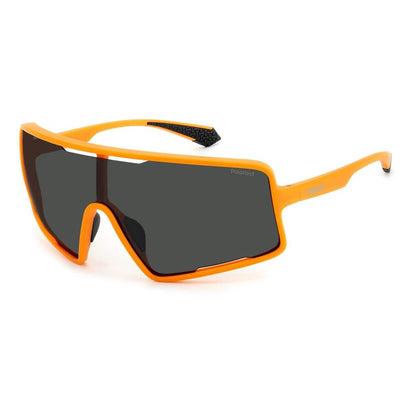 Polaroid Sport Sonnenbrille aus Kunststoff in Orange