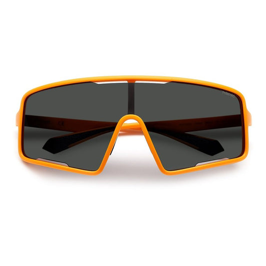Polaroid Sport Sonnenbrille aus Kunststoff in Orange