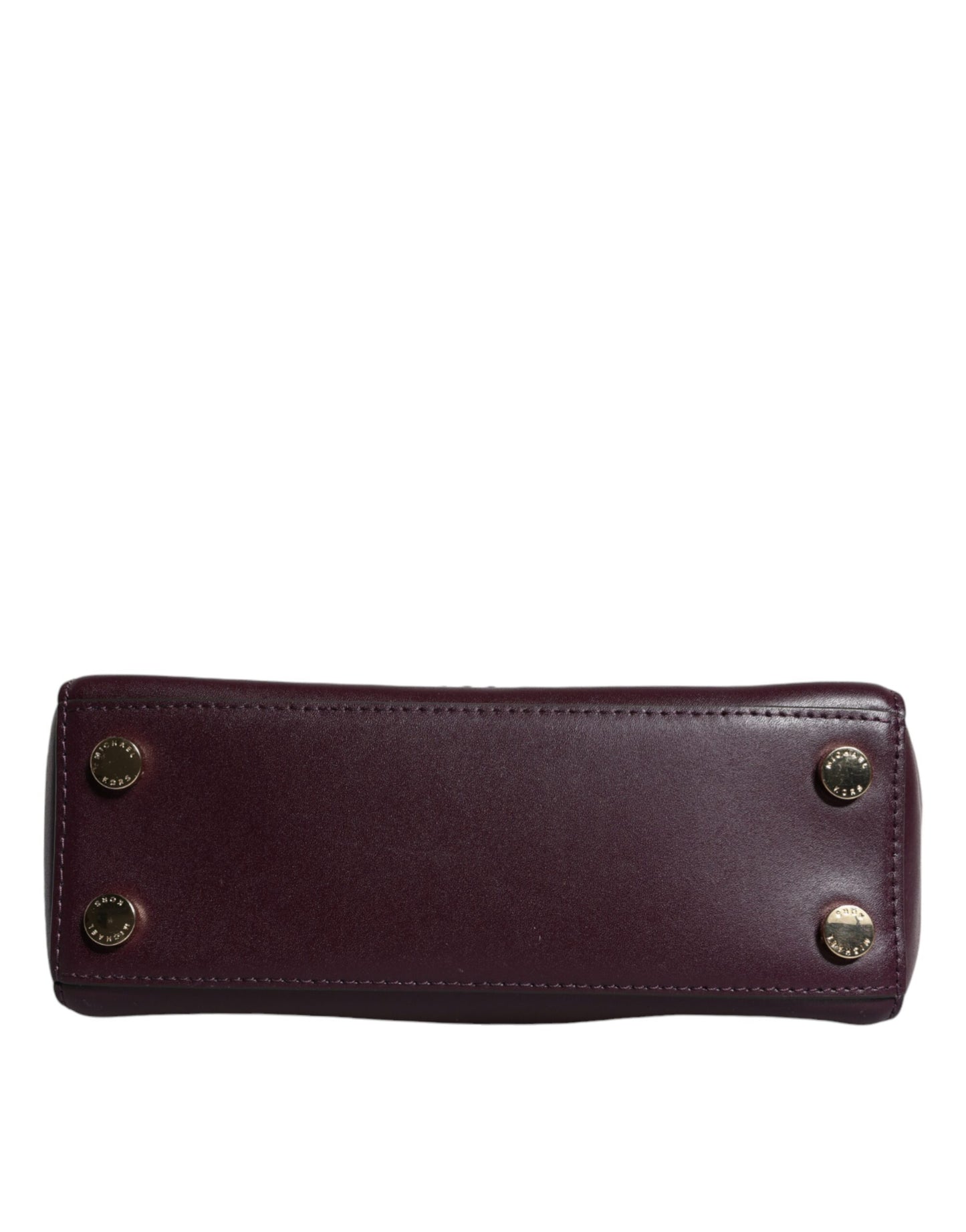 Michael Kors – Umhängetasche „Mindy“ aus violettem Leder mit Logo-Schild