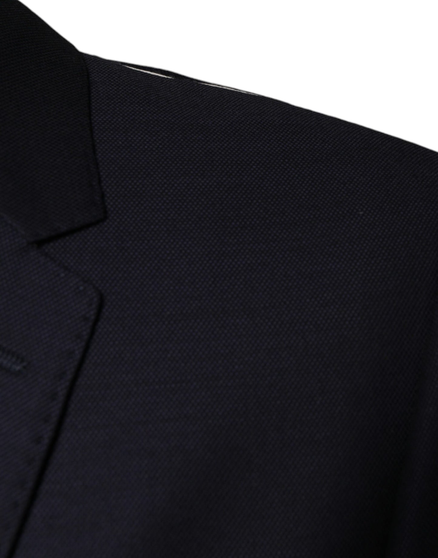 Dolce &amp; Gabbana – Einreihiger Blazer aus dunkelblauer Wolle