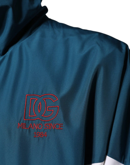 Dolce &amp; Gabbana Mehrfarbige Polyesterjacke mit durchgehendem Reißverschluss