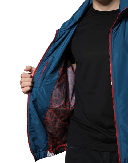 Dolce &amp; Gabbana Mehrfarbige Polyesterjacke mit durchgehendem Reißverschluss