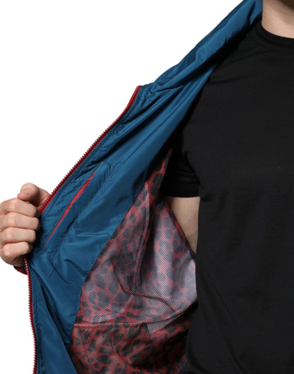 Dolce &amp; Gabbana Mehrfarbige Polyesterjacke mit durchgehendem Reißverschluss