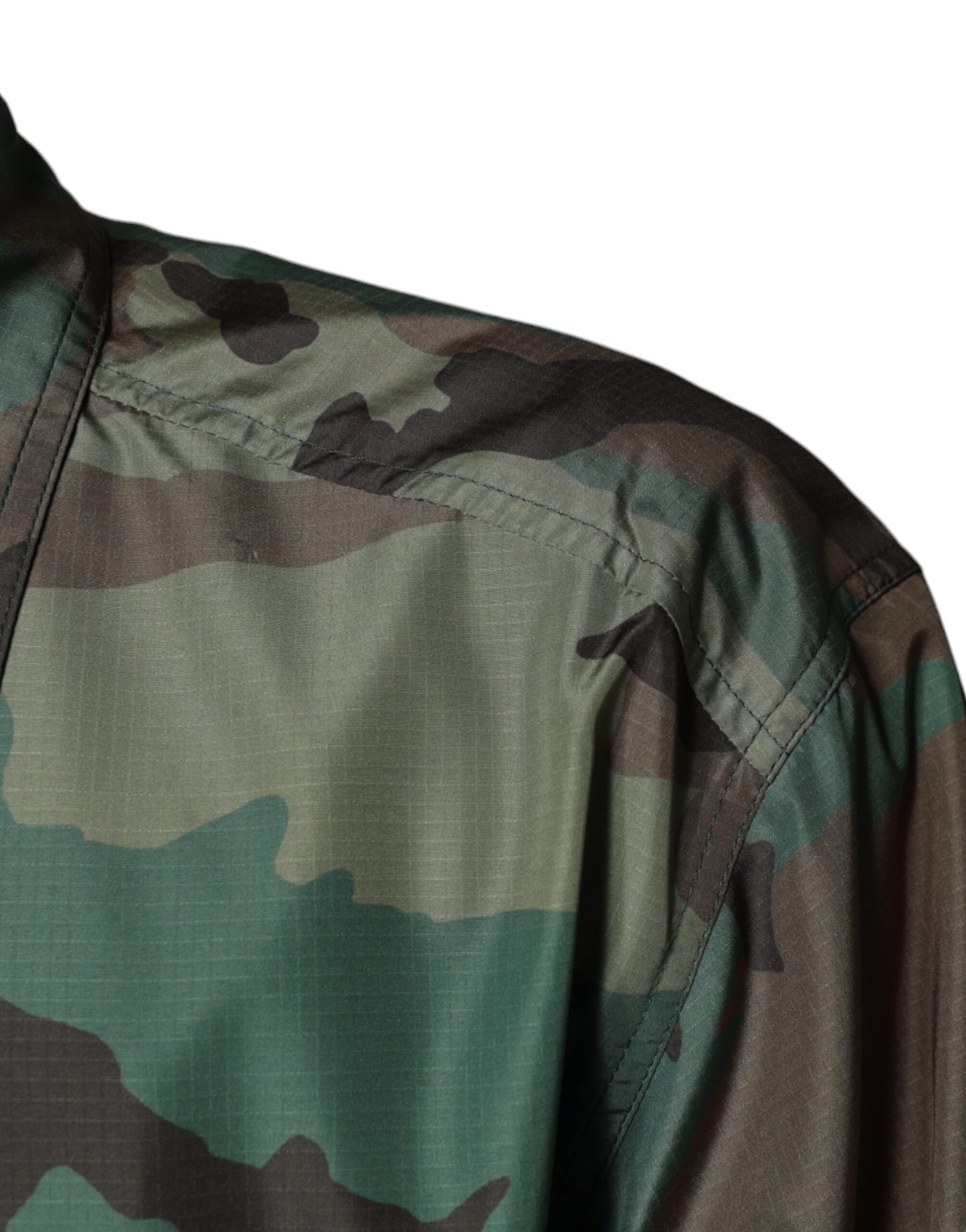 Dolce &amp; Gabbana Mehrfarbiges Camouflage-Hemd mit Knopfleiste