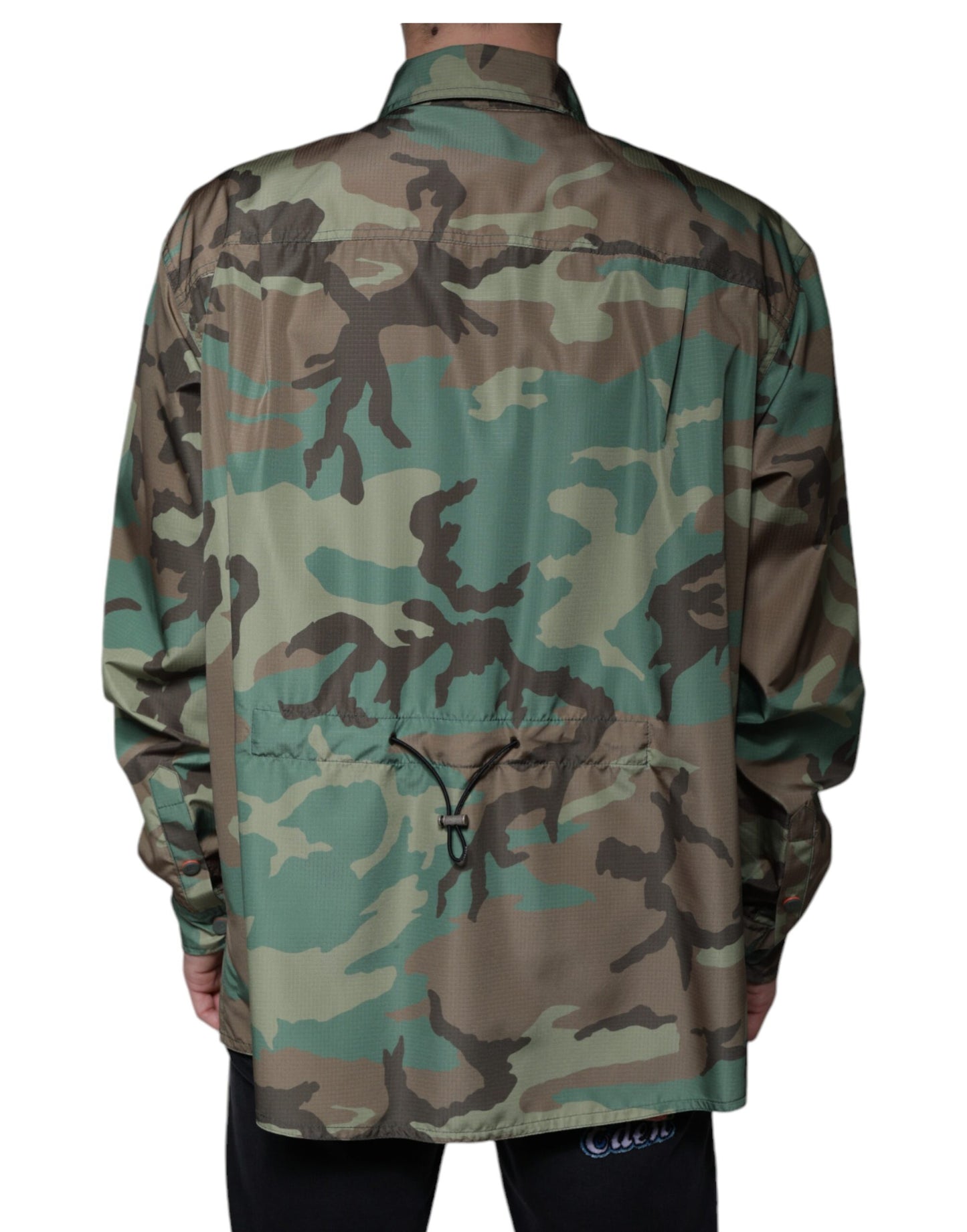 Dolce &amp; Gabbana Mehrfarbiges Camouflage-Hemd mit Knopfleiste