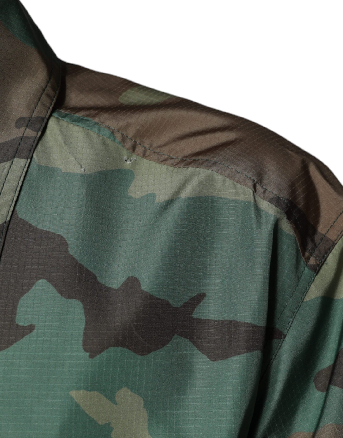 Dolce &amp; Gabbana Mehrfarbiges Camouflage-Hemd mit Knopfleiste