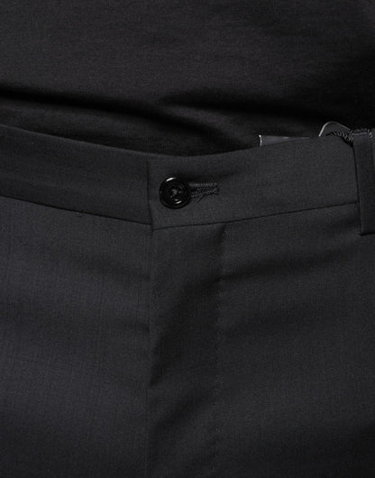 Dolce &amp; Gabbana Schwarze, enge Anzughose aus Wolle für Herren