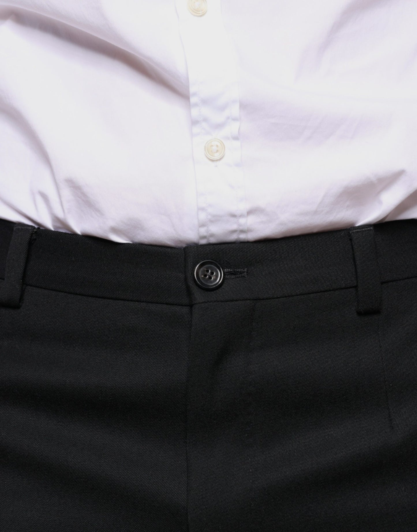 Dolce &amp; Gabbana Schwarze, enge Anzughose aus Wolle für Herren