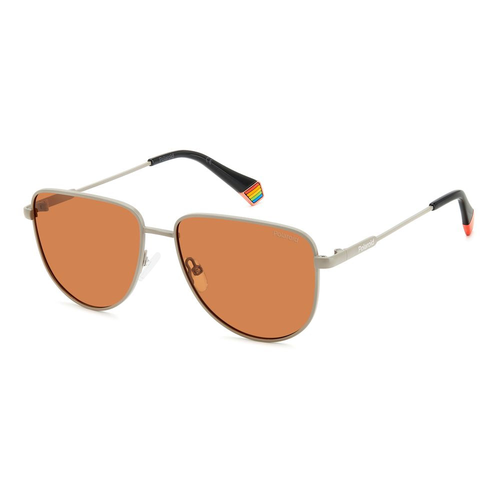 Polaroid Sonnenbrille aus grauem Metall