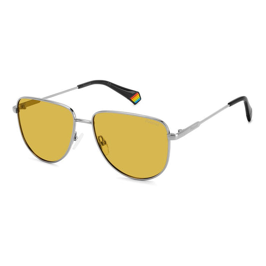 Polaroid Sonnenbrille aus grauem Metall