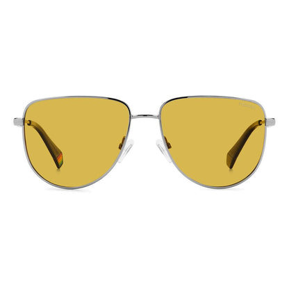 Polaroid Sonnenbrille aus grauem Metall