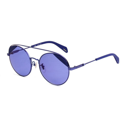 Police Sonnenbrille aus Metall in Blau