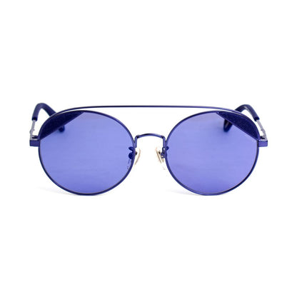 Police Sonnenbrille aus Metall in Blau