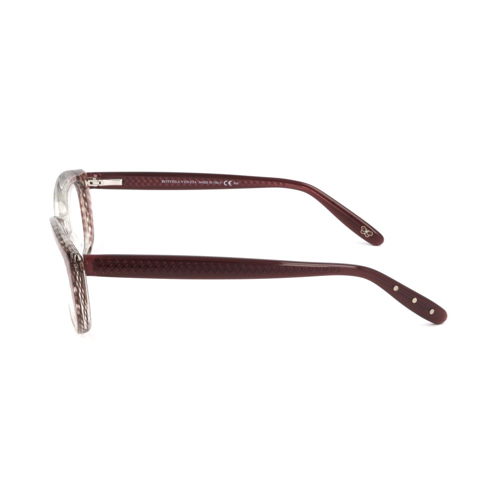 Bottega Veneta Burgunderfarbene Acetat-Brille (Gestell)