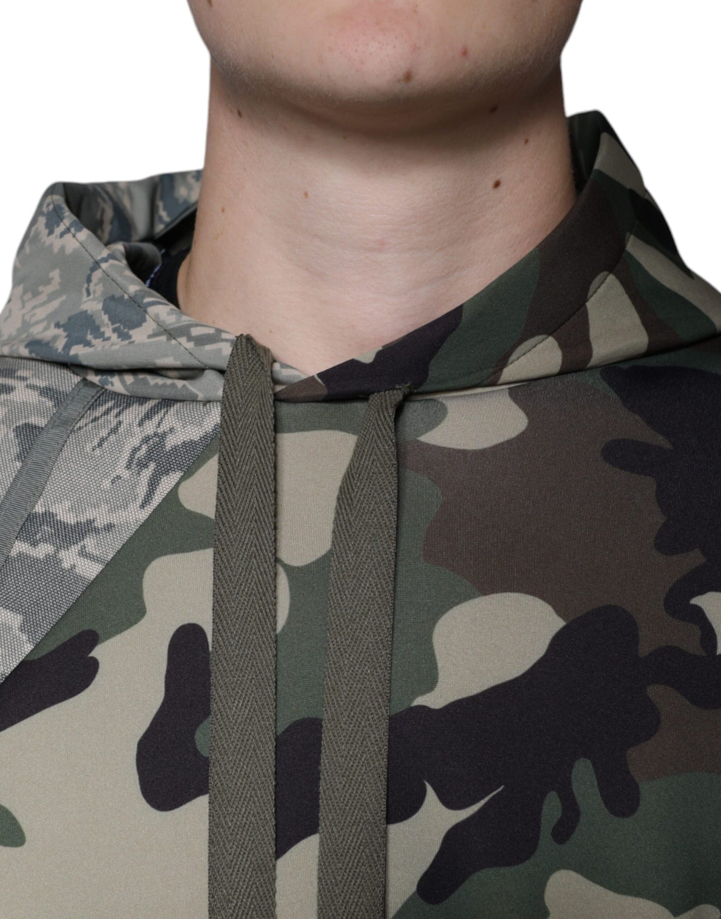 Dolce &amp; Gabbana Mehrfarbiger Camouflage-Kapuzenpullover