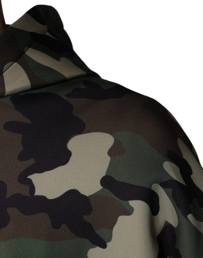 Dolce &amp; Gabbana Mehrfarbiger Camouflage-Kapuzenpullover