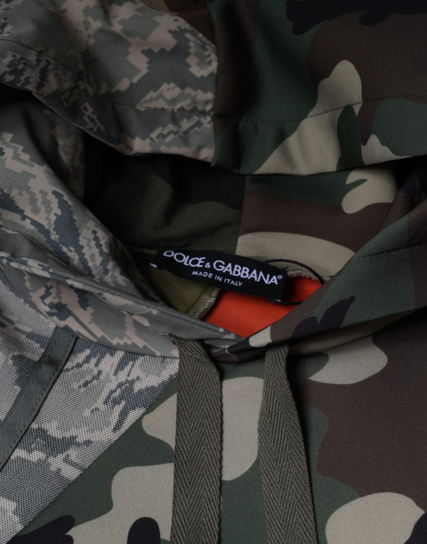 Dolce &amp; Gabbana Mehrfarbiger Camouflage-Kapuzenpullover
