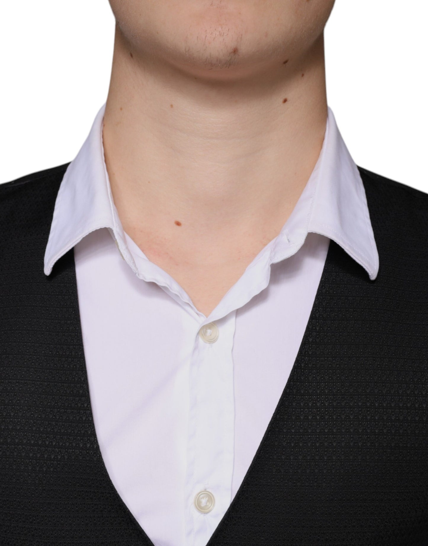 Dolce &amp; Gabbana Schwarze Wollweste, formelle Weste