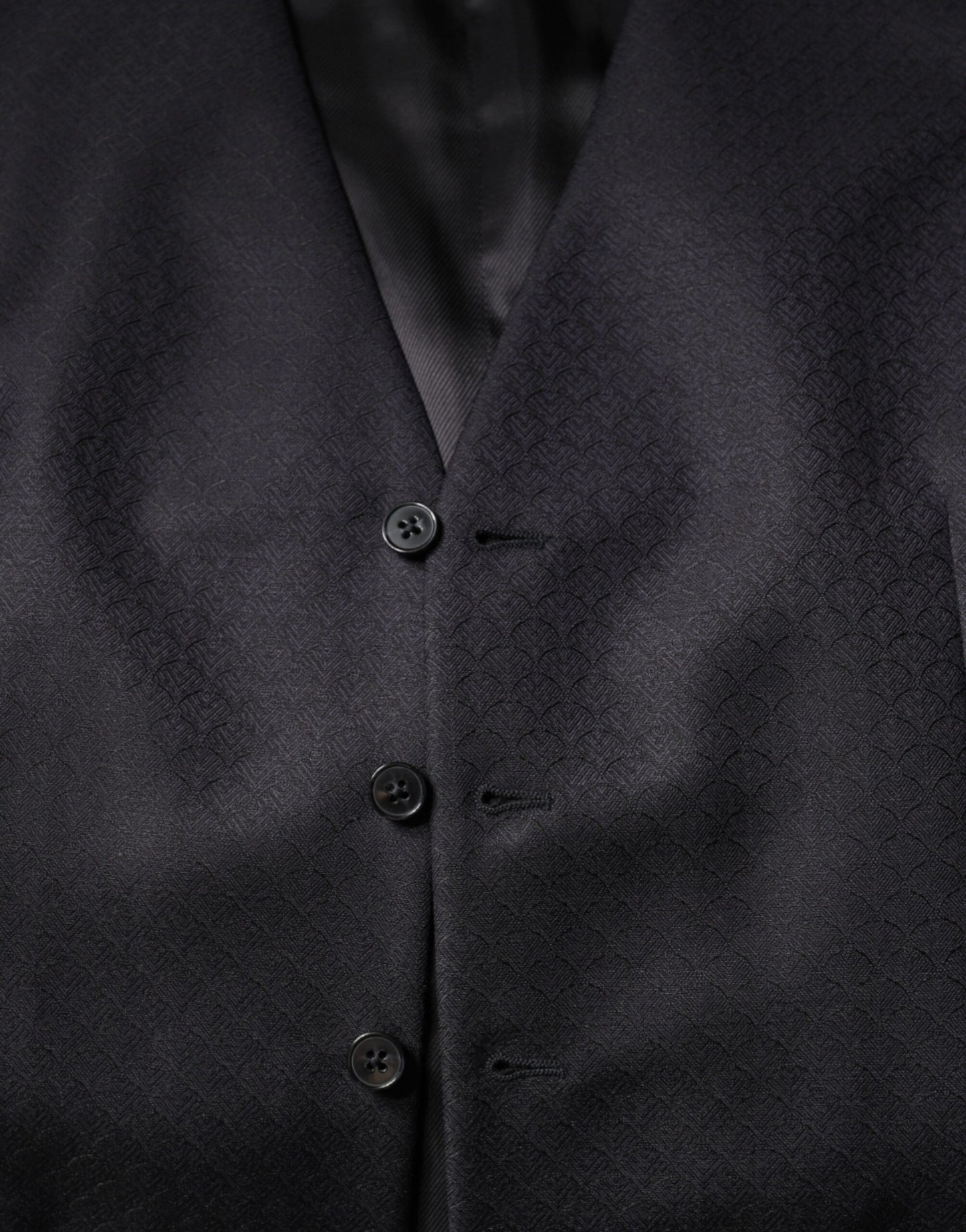 Dolce &amp; Gabbana Schwarze Wollweste, formelle Weste