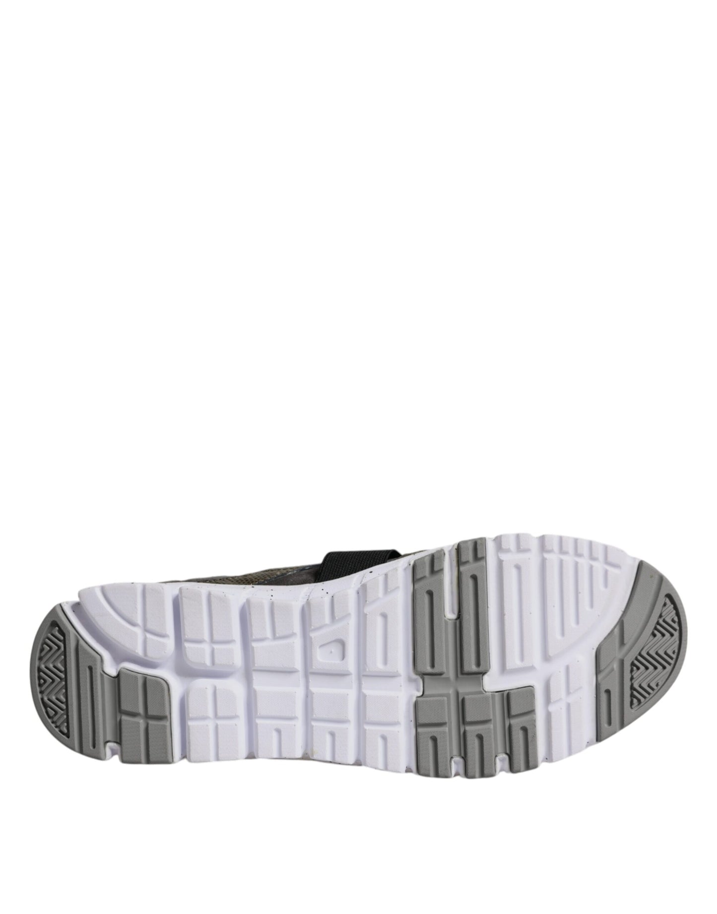 Dolce &amp; Gabbana Mehrfarbige Canvas-Leder-Sneaker mit niedrigem Schaft