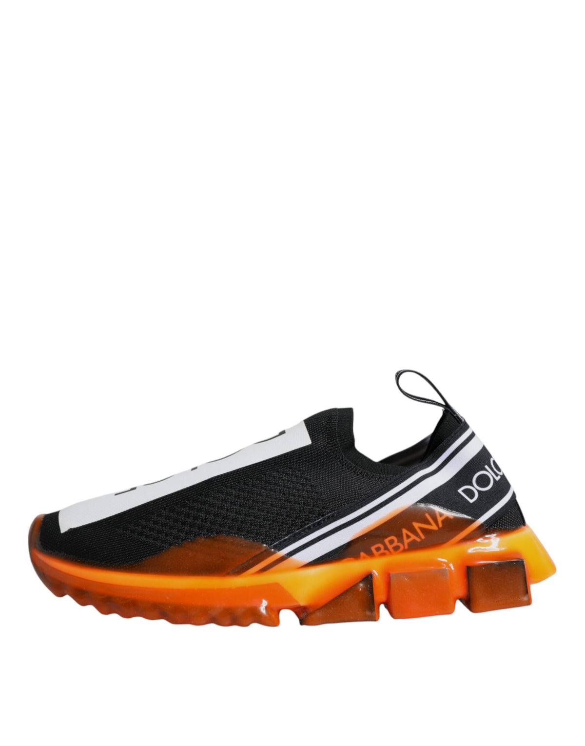 Dolce &amp; Gabbana Sorrento Slip-On Sneakers in Schwarz und Orange