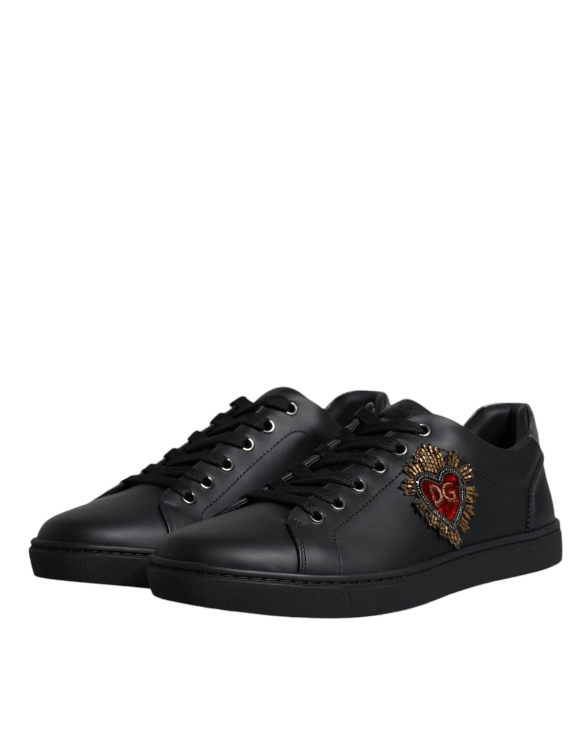 Dolce &amp; Gabbana London Sacred Heart Herren Sneakers Schwarz