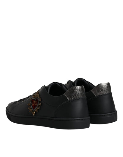 Dolce &amp; Gabbana London Sacred Heart Herren Sneakers Schwarz