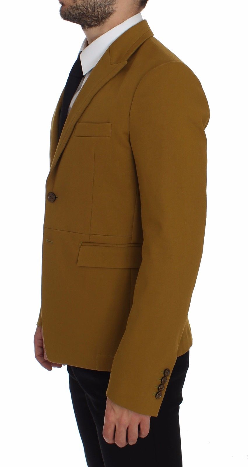 Dolce &amp; Gabbana – Gelber Blazer aus Baumwollstretch