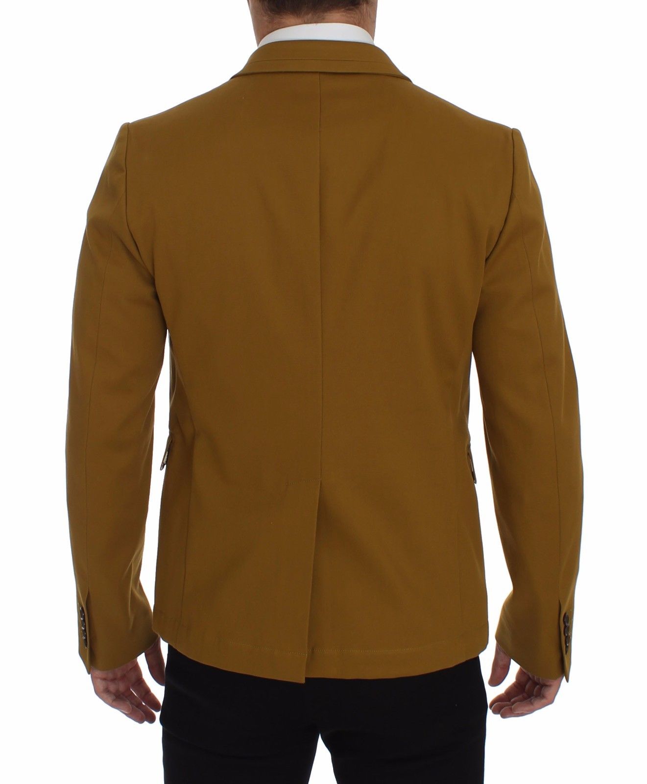Dolce &amp; Gabbana – Gelber Blazer aus Baumwollstretch