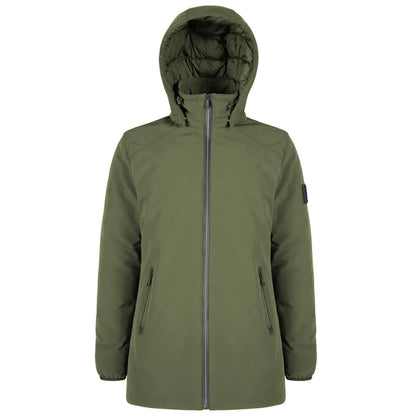 Yes Zee Grüne Nylon Herrenjacke