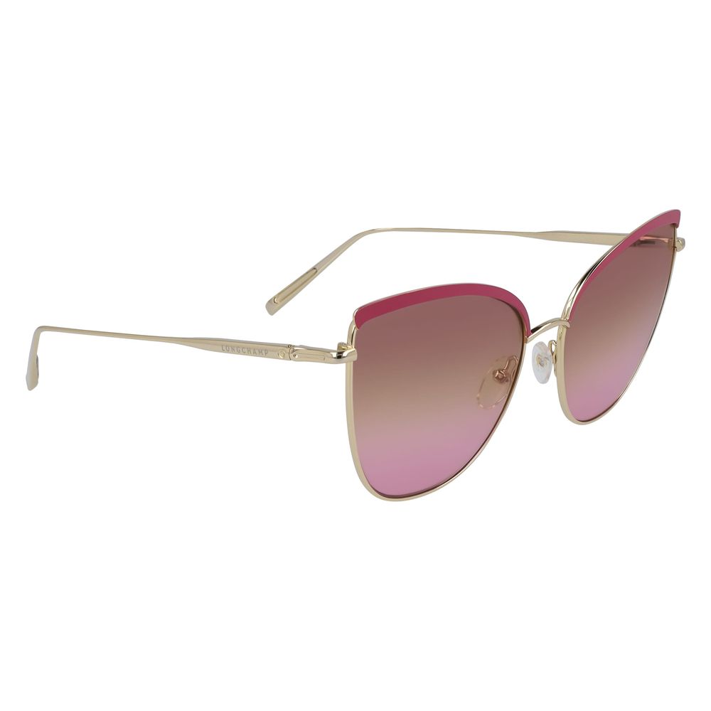Longchamp Sonnenbrille aus goldenem Metall