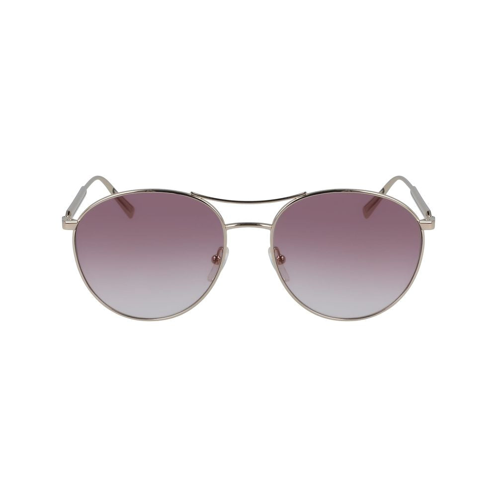 Longchamp Sonnenbrille aus gelbem Metall