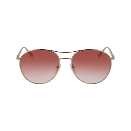 Longchamp Sonnenbrille aus roségoldfarbenem Metall