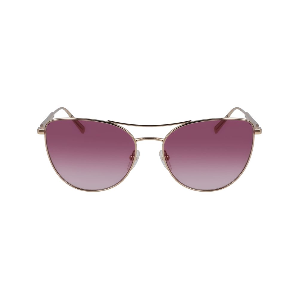 Longchamp Sonnenbrille aus roségoldfarbenem Metall