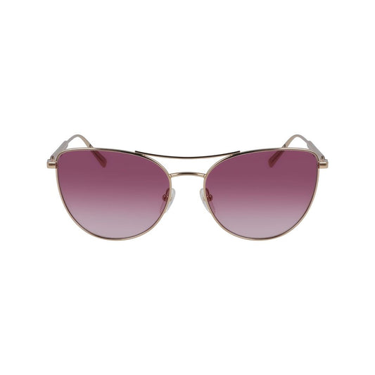Longchamp Sonnenbrille aus roségoldfarbenem Metall