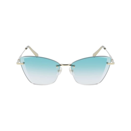 Longchamp Sonnenbrille aus goldenem Metall