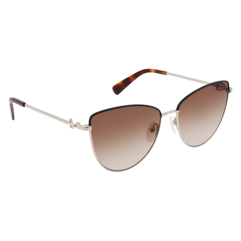 Longchamp Sonnenbrille aus goldenem Metall