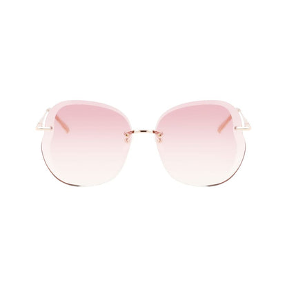 Longchamp Sonnenbrille aus roségoldfarbenem Metall