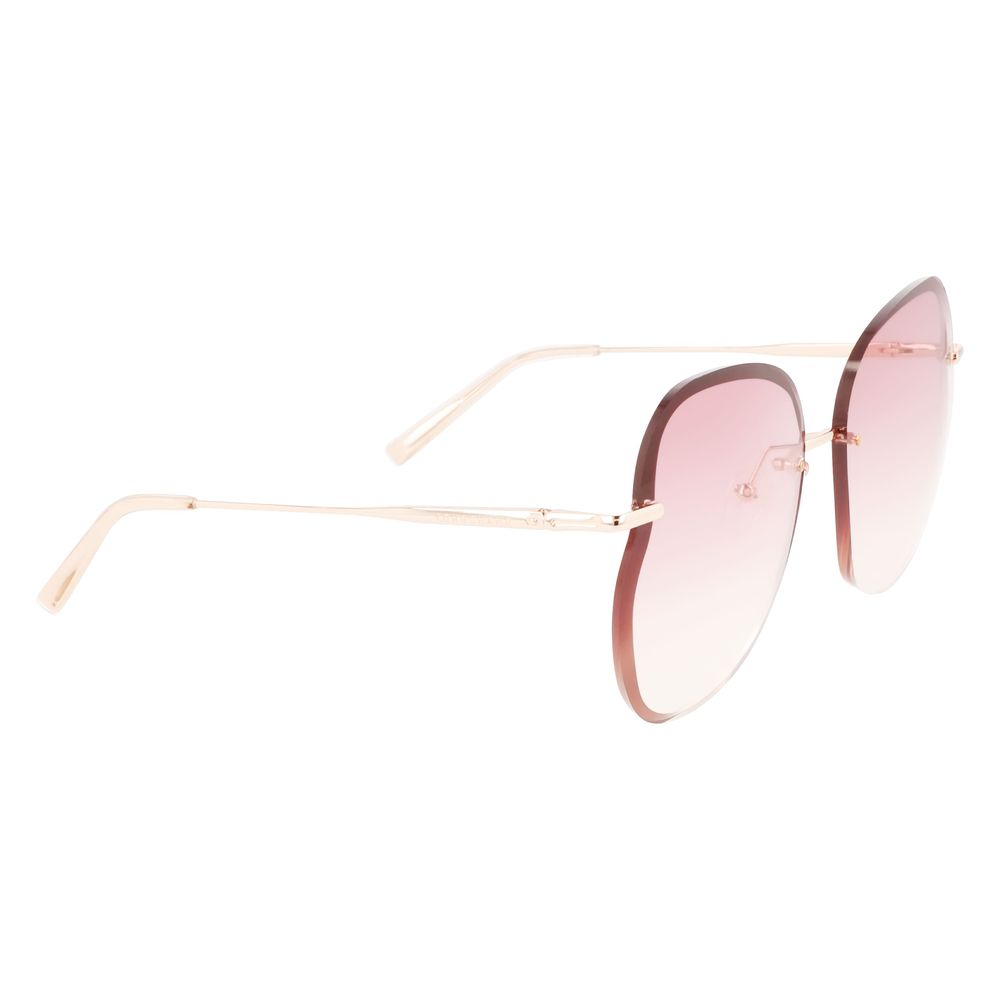 Longchamp Sonnenbrille aus roségoldfarbenem Metall