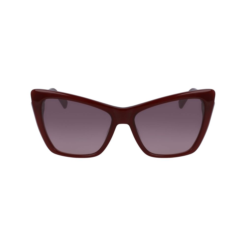 Longchamp – Rote Acetat-Sonnenbrille