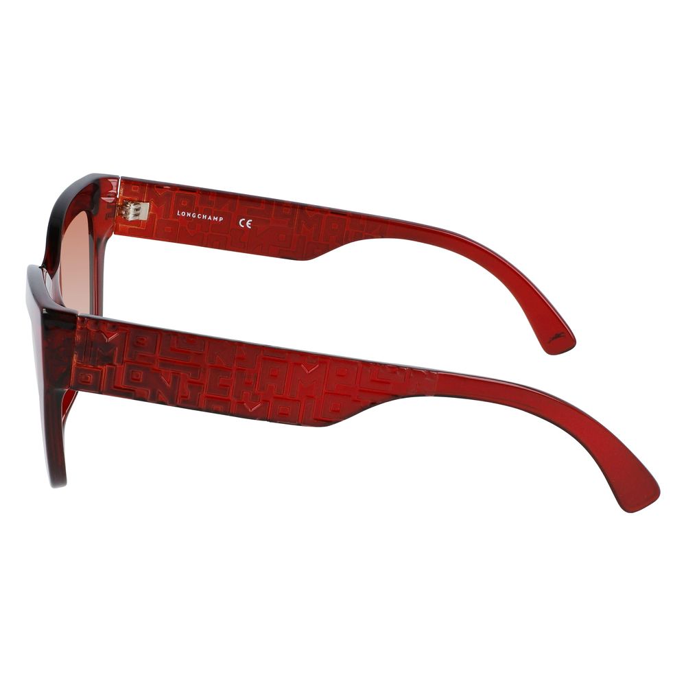 Longchamp – Rote Sonnenbrille mit Spritzguss