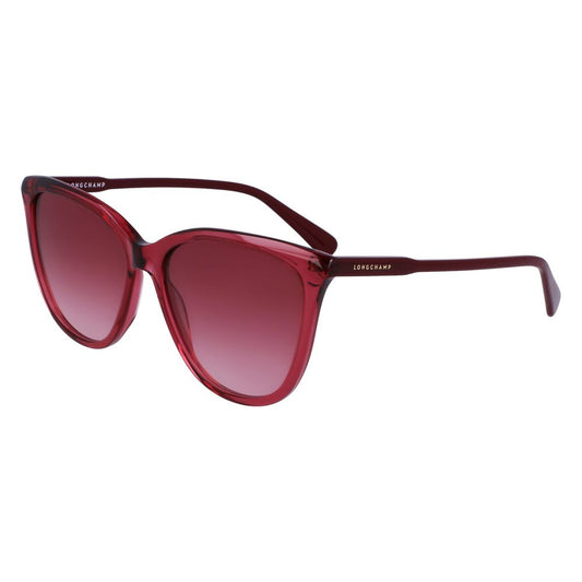 Longchamp – Rote Acetat-Sonnenbrille