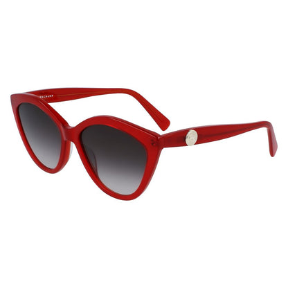 Longchamp – Rote Acetat-Sonnenbrille