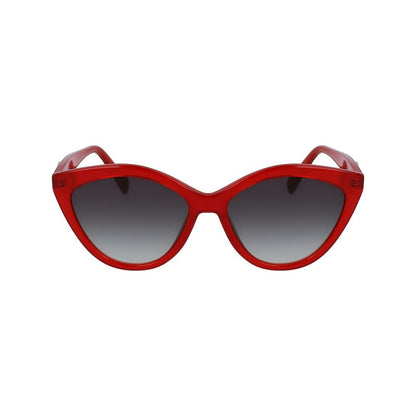 Longchamp – Rote Acetat-Sonnenbrille