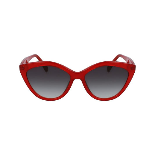 Longchamp – Rote Acetat-Sonnenbrille